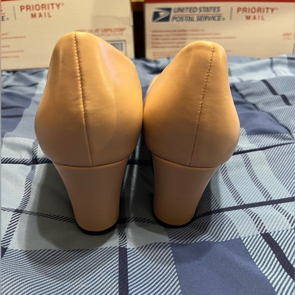 New 🆕 Women Chunky Pumps Splicing Round Toe Pumps Office Shoes 11 - Picture 7 of 8